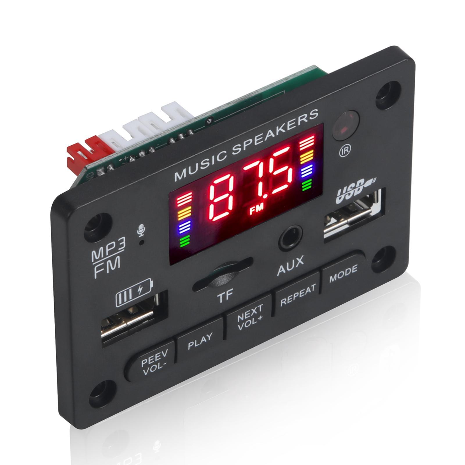 MP3 Player Decoding Board Module -Free MP3 Player Accessories Black