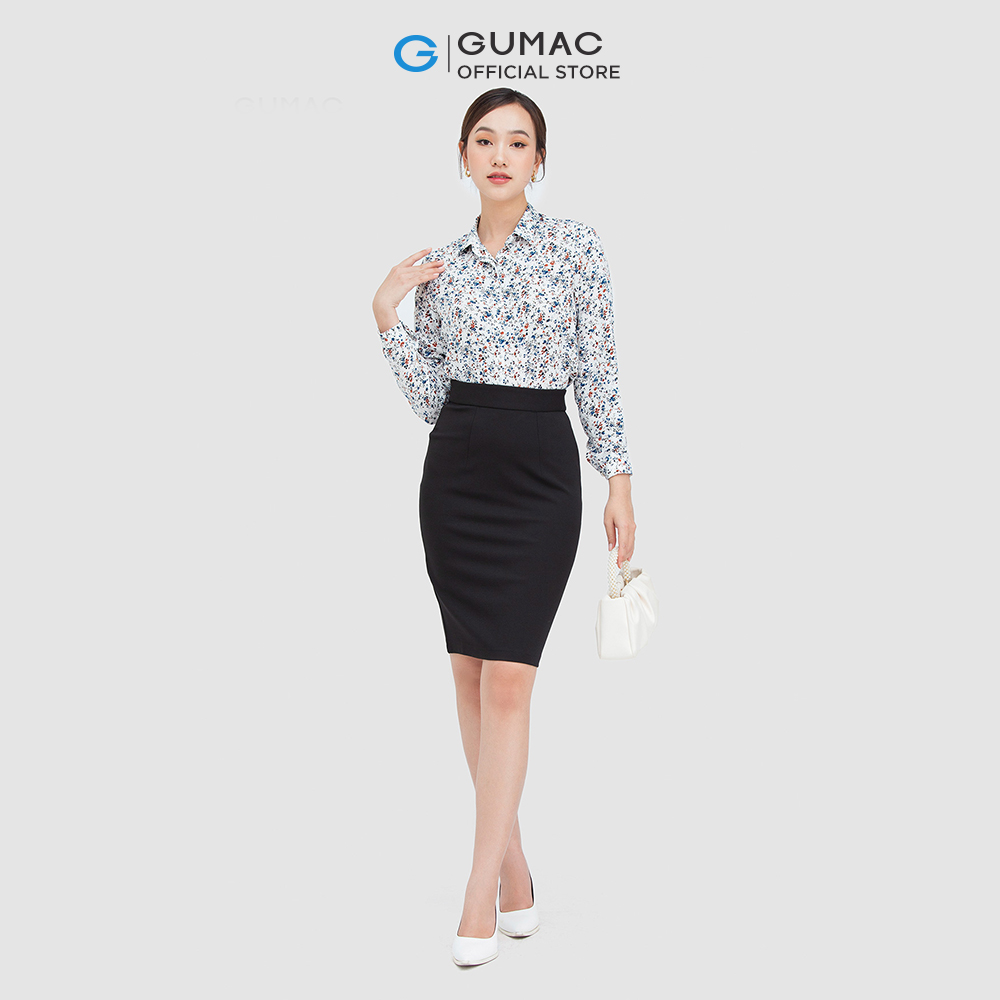 Áo sơ mi nữ GUMAC AC05077 giấu nút