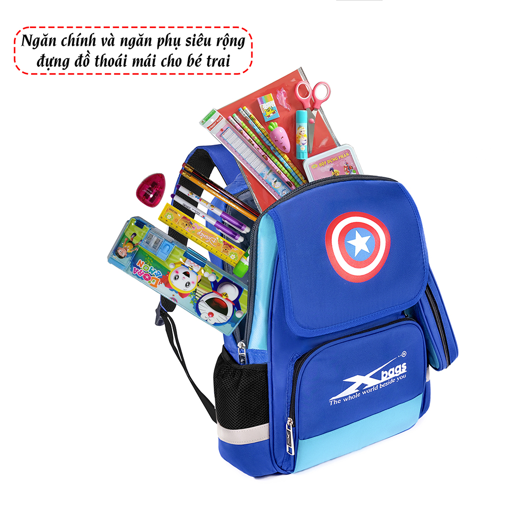 Balo học sinh nam cấp 1 Power Xbags Xb 3017 hiện đại