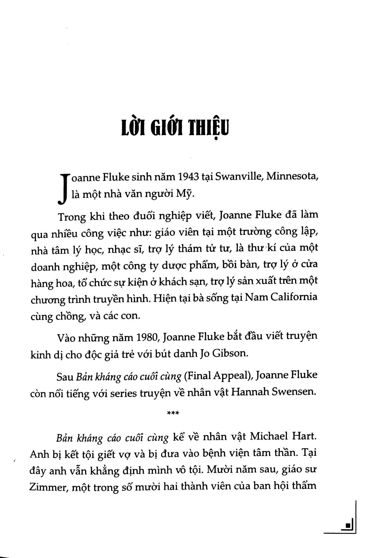 Bản Kháng Cáo Cuối Cùng