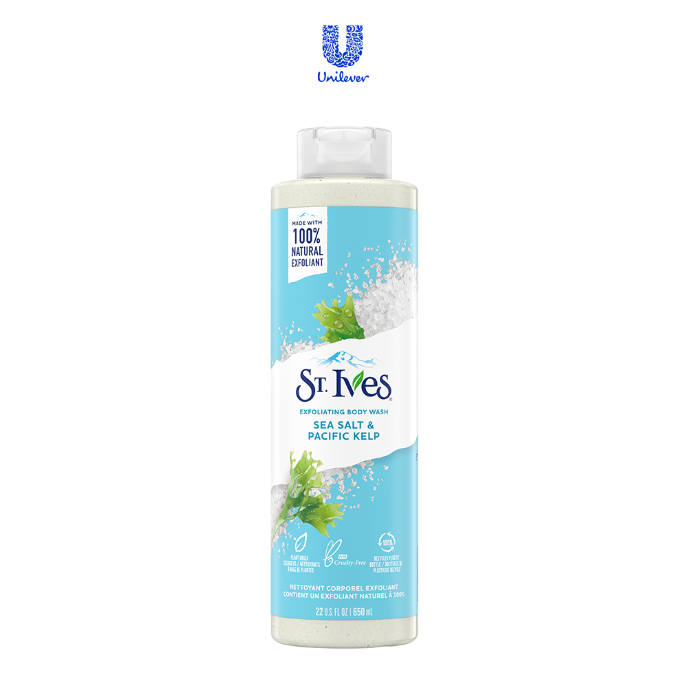 Sữa tắm dưỡng da St.Ives Yến Mạch và Bơ/ Muối Biển/ Cam Chanh 650ml