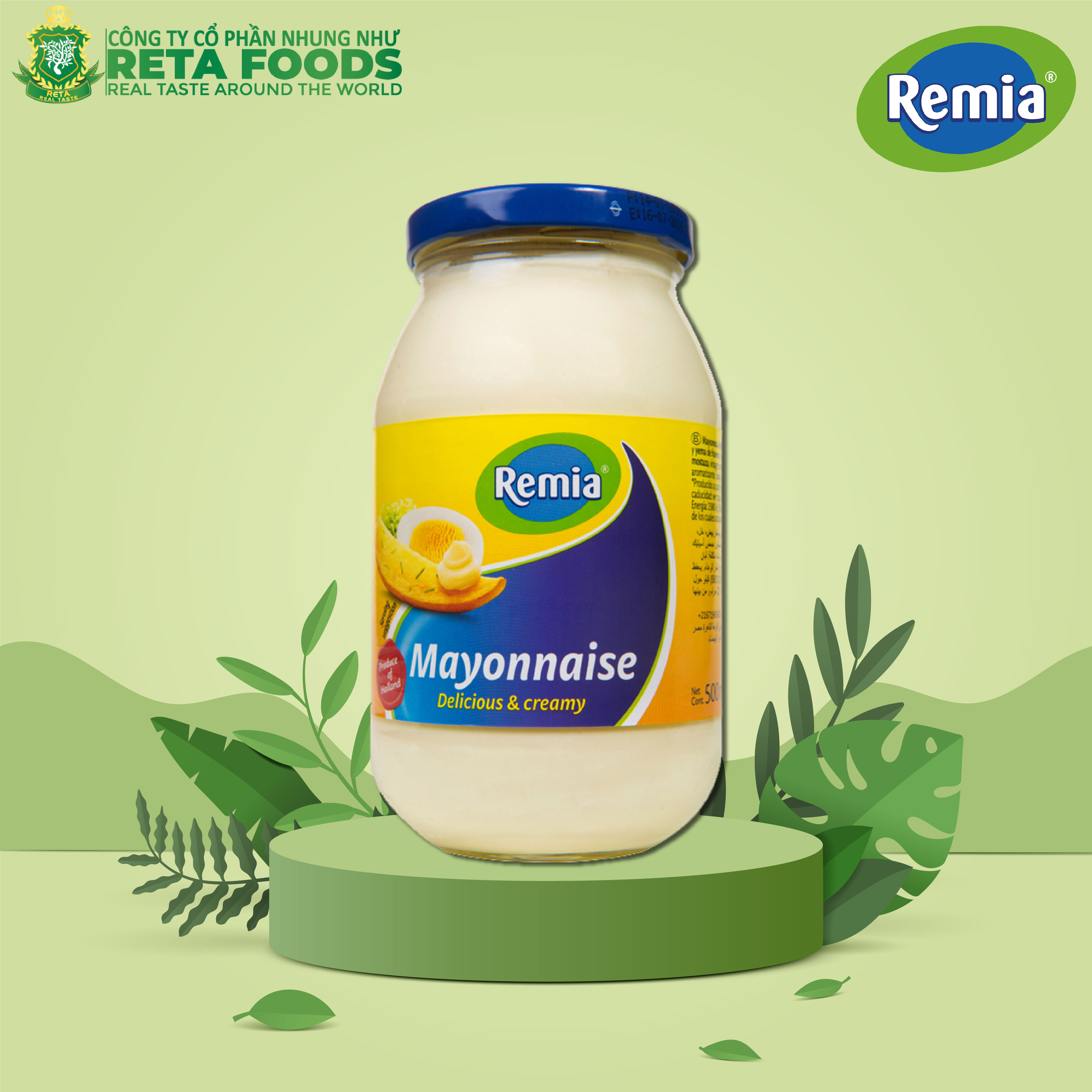 Xốt Remia - Mayonnaise Remia  1000ml