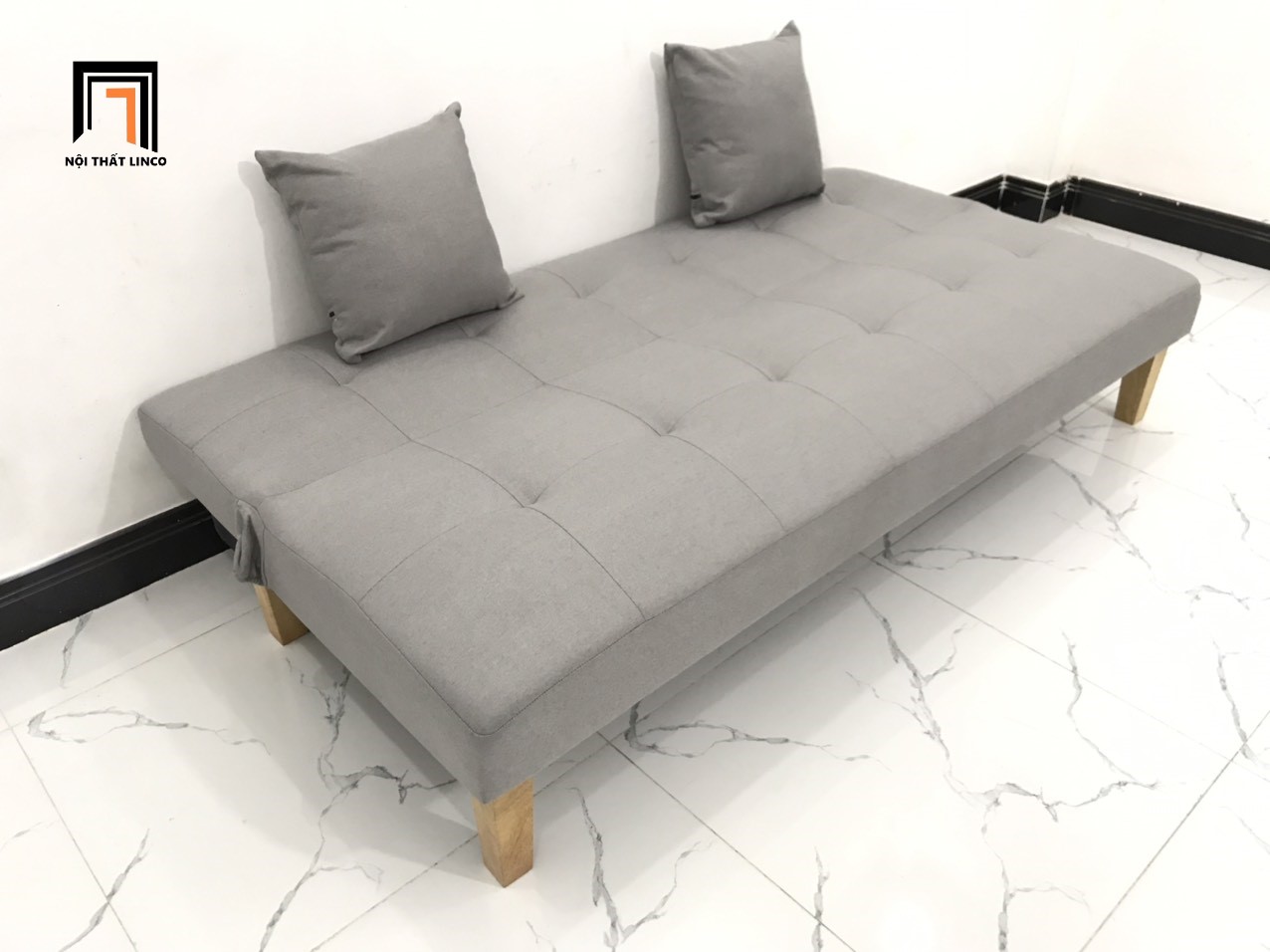 Ghế sofa bed thông minh xám ghi trắng nhiều kích cỡ
