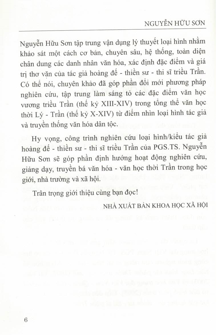 Loại Hình Tác Giả Hoàng Đế - Thiền Sư - Thi Sĩ Triều Trần (Sách chuyên khảo)