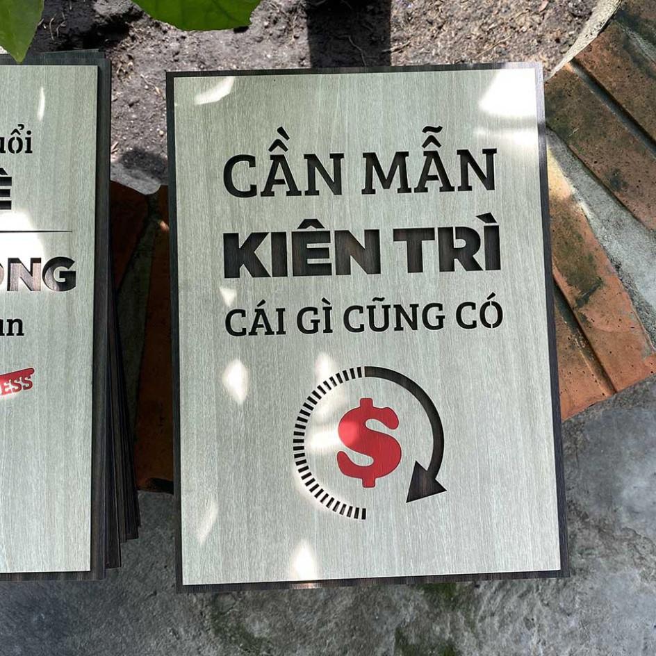 Tranh động lực CARINA T060- Cần mẫn kiên trì cái gì cũng có