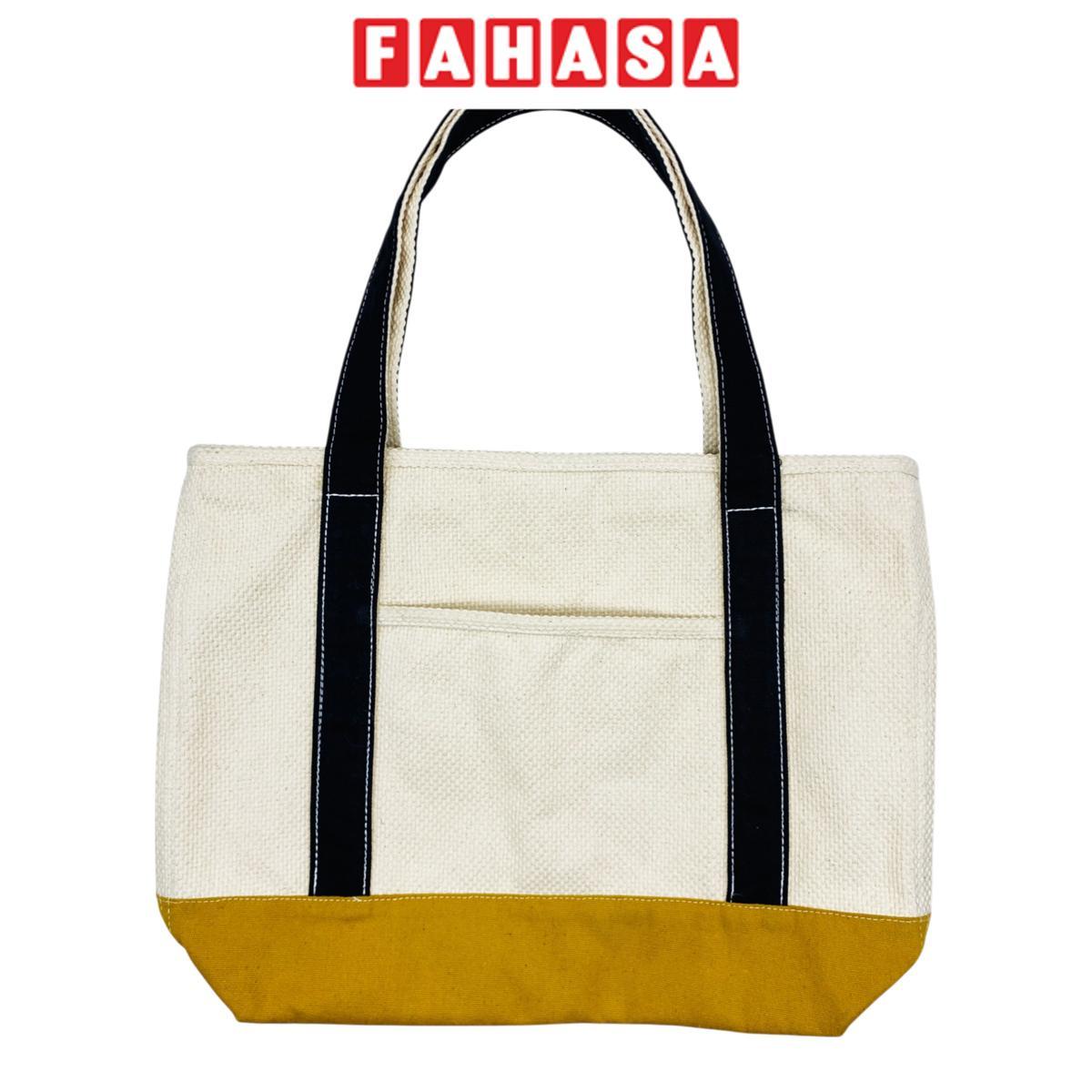 Túi Vải Tote Thêu Chữ - Size M - Saigon ZeroWaste - Mẫu 1 (Slogan Ngẫu Nhiên)