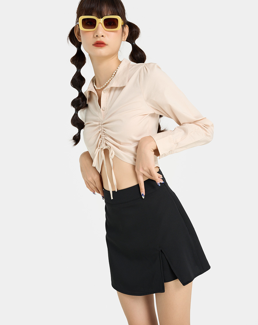 Quần Váy Mini Nữ Thời Trang JUNO Cutout JNQSH017