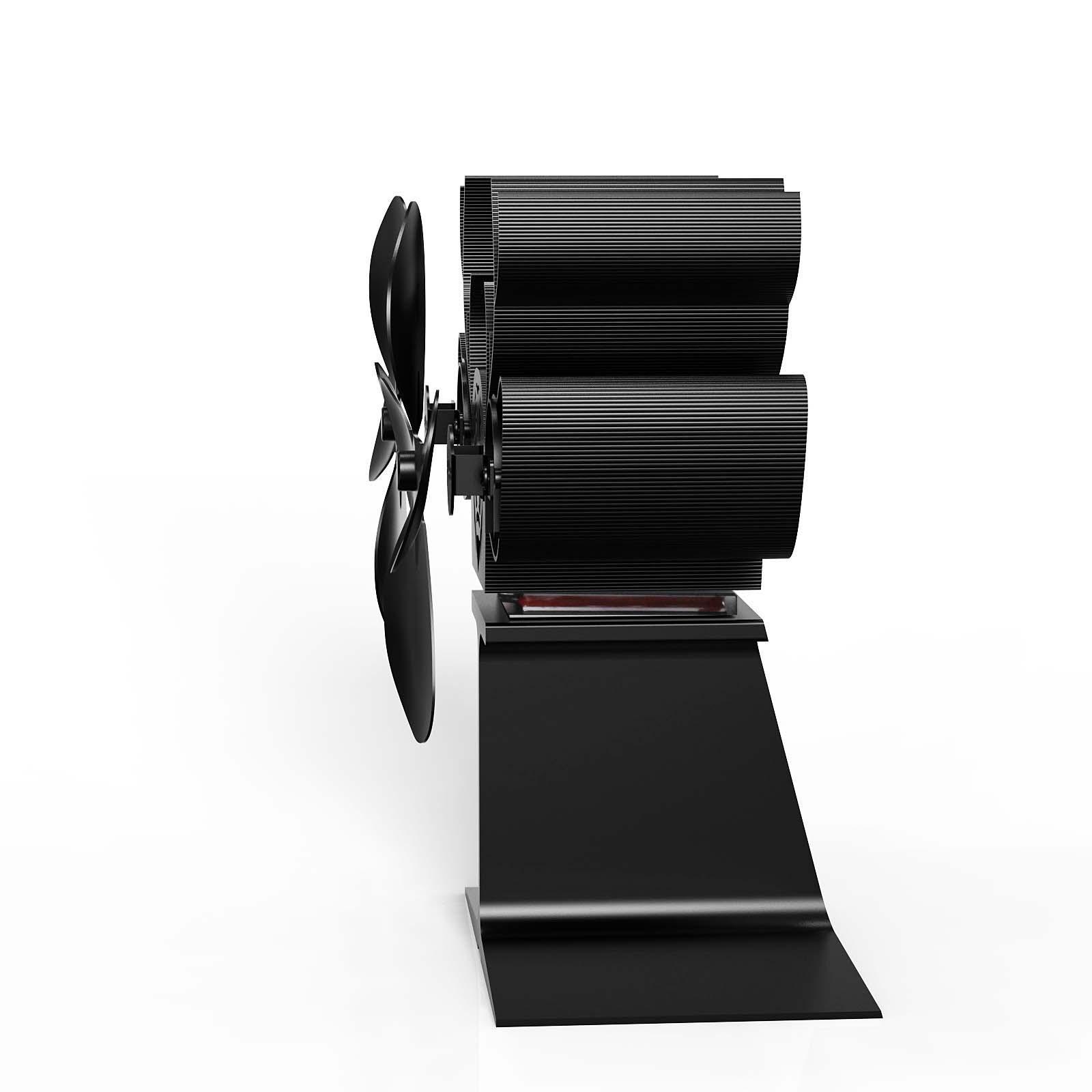 Double Headed Powered Fan 8 Blade 20x9x17cm Multifunctional Eco Friendly Aluminum Burner Fan