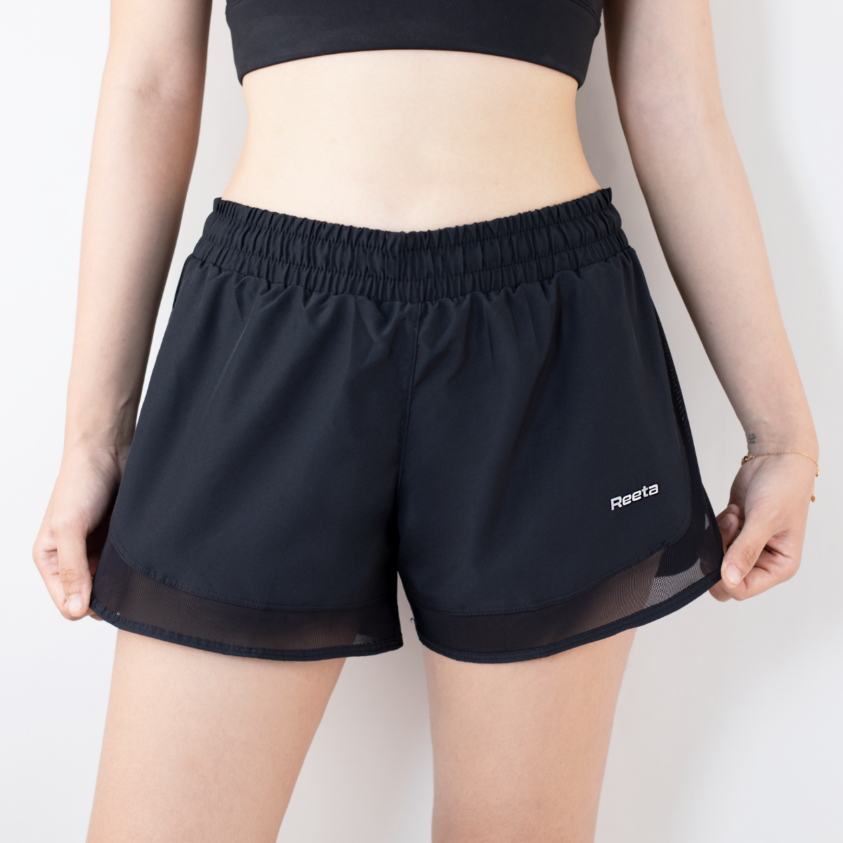 Quần Short Đùi Thể Thao Nữ Reeta 2 Lớp Co Giãn 4 Chiều Tập Gym - Yoga - Chạy Bộ - Aerobic Nhiều Màu - A2188