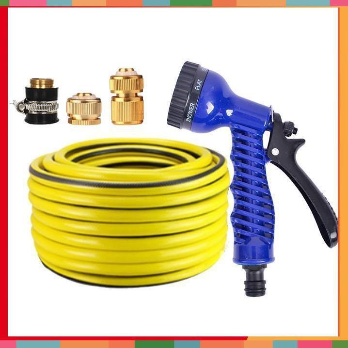 Bộ dây tăng áp 3 lần vòi xịt nước rửa xe, tưới cây loại 3-5m 206843
