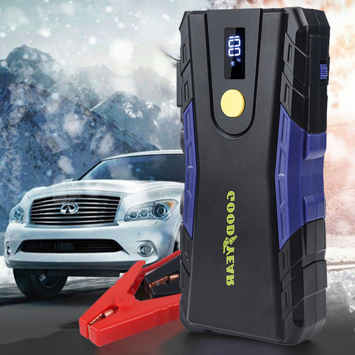 Bộ kích điện acquy ô tô, kiêm pin sạc dự phòng Goodyear GY-5229 Dung lượng 12000mAh - Hàng nhập khẩu