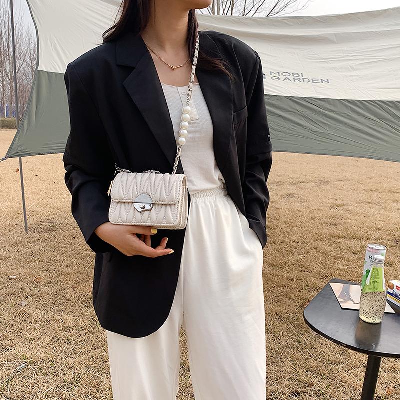 Thương Hiệu Mini Túi Vuông Cho Nữ Dây Đính Ngọc Trai Túi Da Cao Cấp Túi Và Ví Cầm Tay Sang Trọng Thiết Kế Đeo Túi