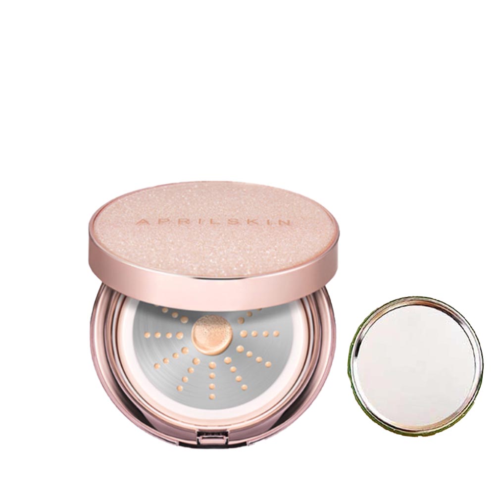 Phấn Nước Che Phủ Hoàn Hảo, Cho Làn Da Mịn Màng AprilSkin Magic Essence Mist Cushion SPF50+/PA++++ 13g + Tặng Kèm 1 Gương Cầm Tay Mini