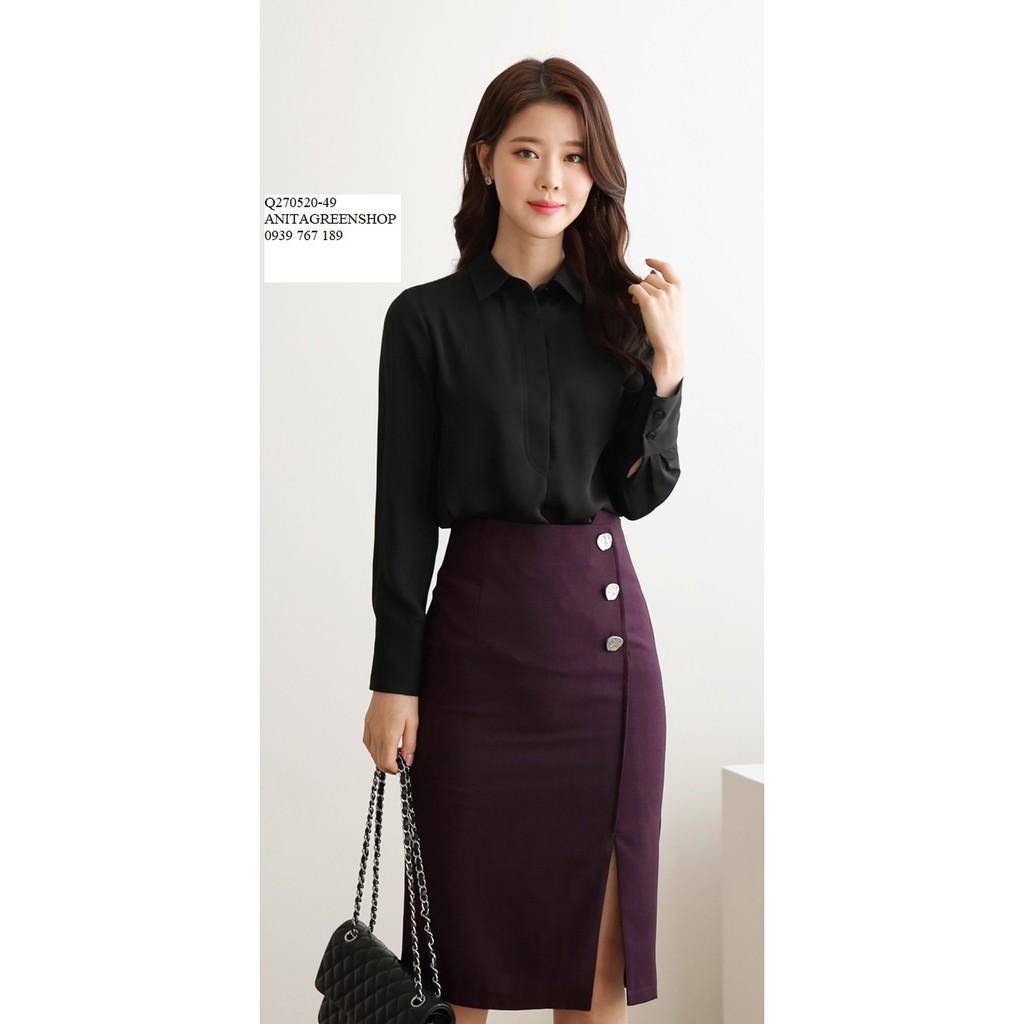 Q270520 SET ÁO SƠ MI VÀ CHÂN VÁY CÔNG SỞ