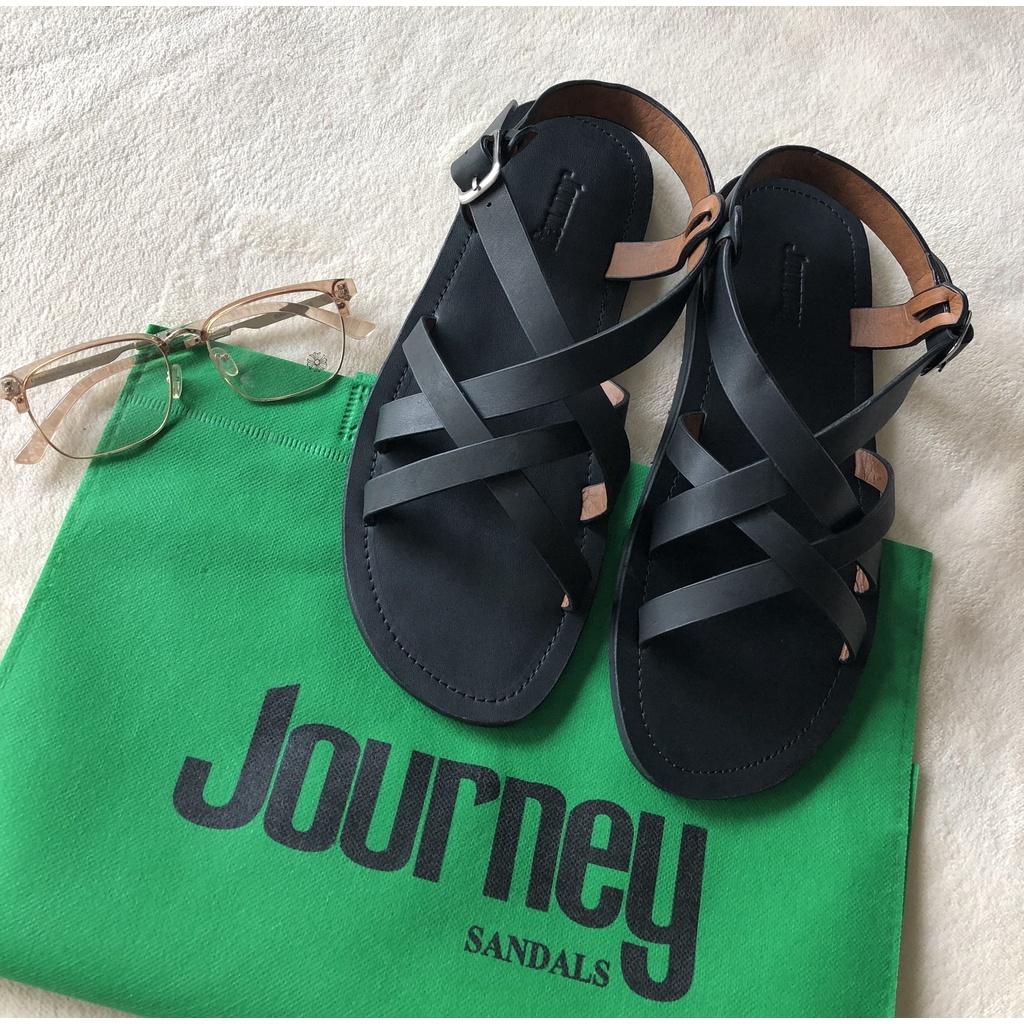 Sandal Nam Nữ JOURNEY Dây Đan Chất Liệu Da Cao Cấp .