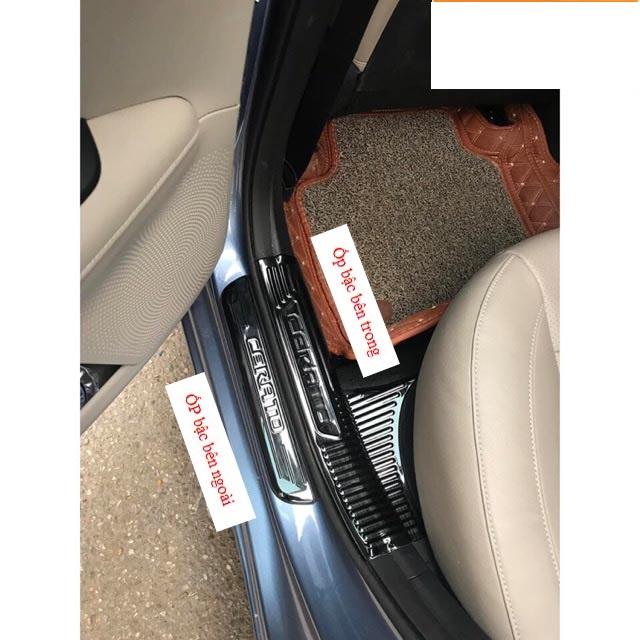 Ốp bậc cửa , nẹp bước chân Kia Cerato 2019-2021 cao cấp -mẫu Titan 8 chi tiết