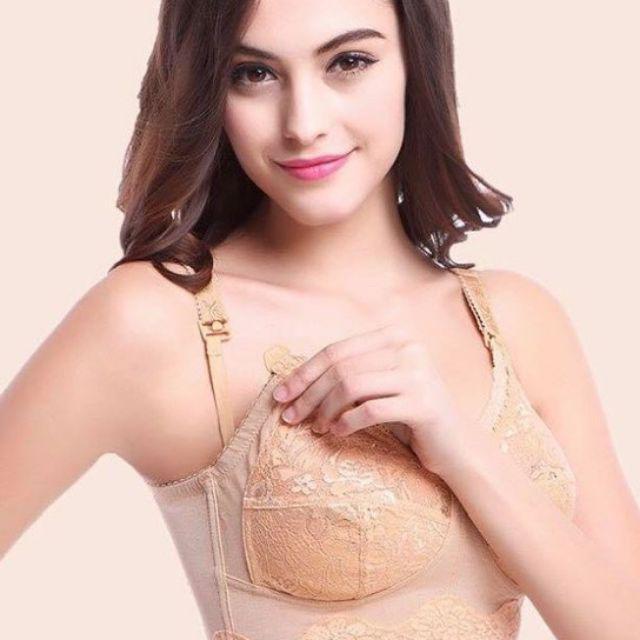 Áo lót Bra corset không gọng che mỡ lưng, mỡ nách đệm mỏng