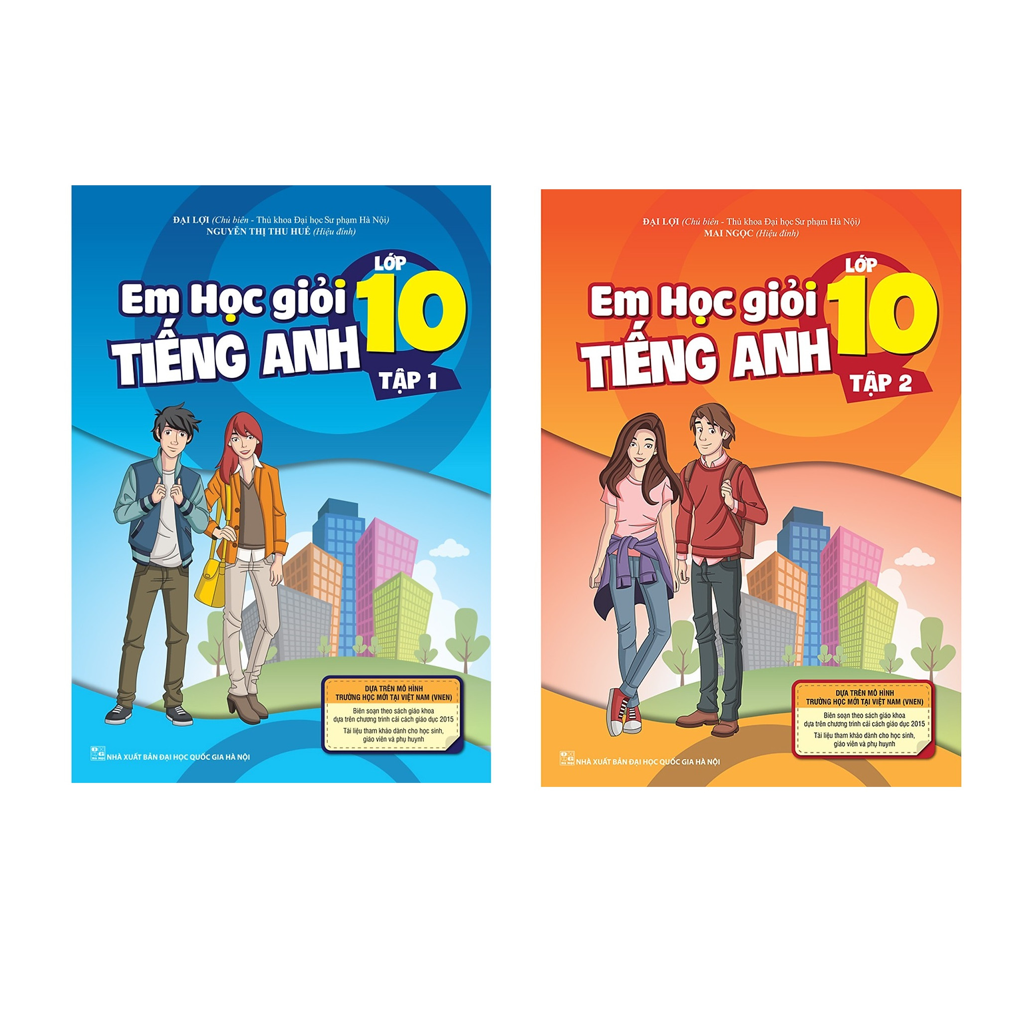 Combo Em Học Giỏi Tiếng Anh Lớp 10 - Tập 1 + tập 2 tải file hoặc CD