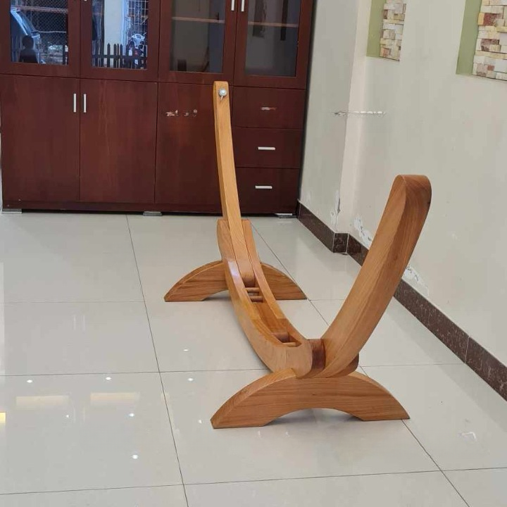 Võng Gỗ Gõ Đỏ Trơn