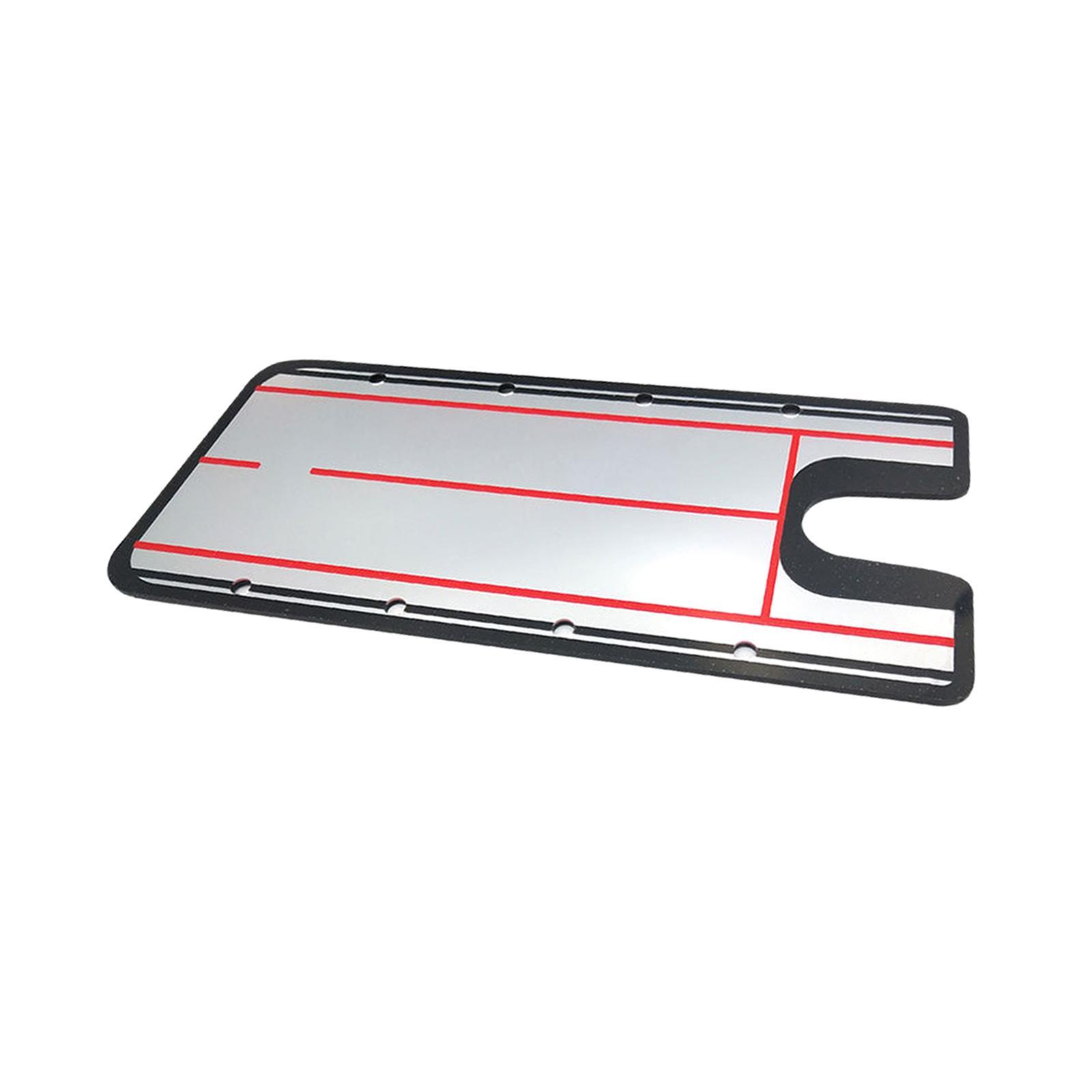 Golf Putting Alignment Mirror Golf Putting Practice Acrylic Golf Putting Trainer Golf Putting Training Aid for Indoor Outdoor