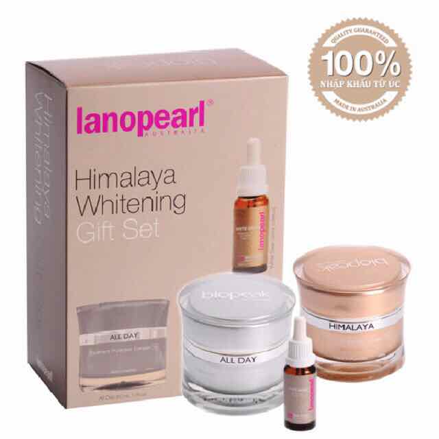 Kem trắng da, mờ nám chống lão hóa Lanopearl Himalaya Herbal Whitening Cream LB34 50ml + Tặng ngay 1 son dưỡng môi nhau thai cừu Rebrith