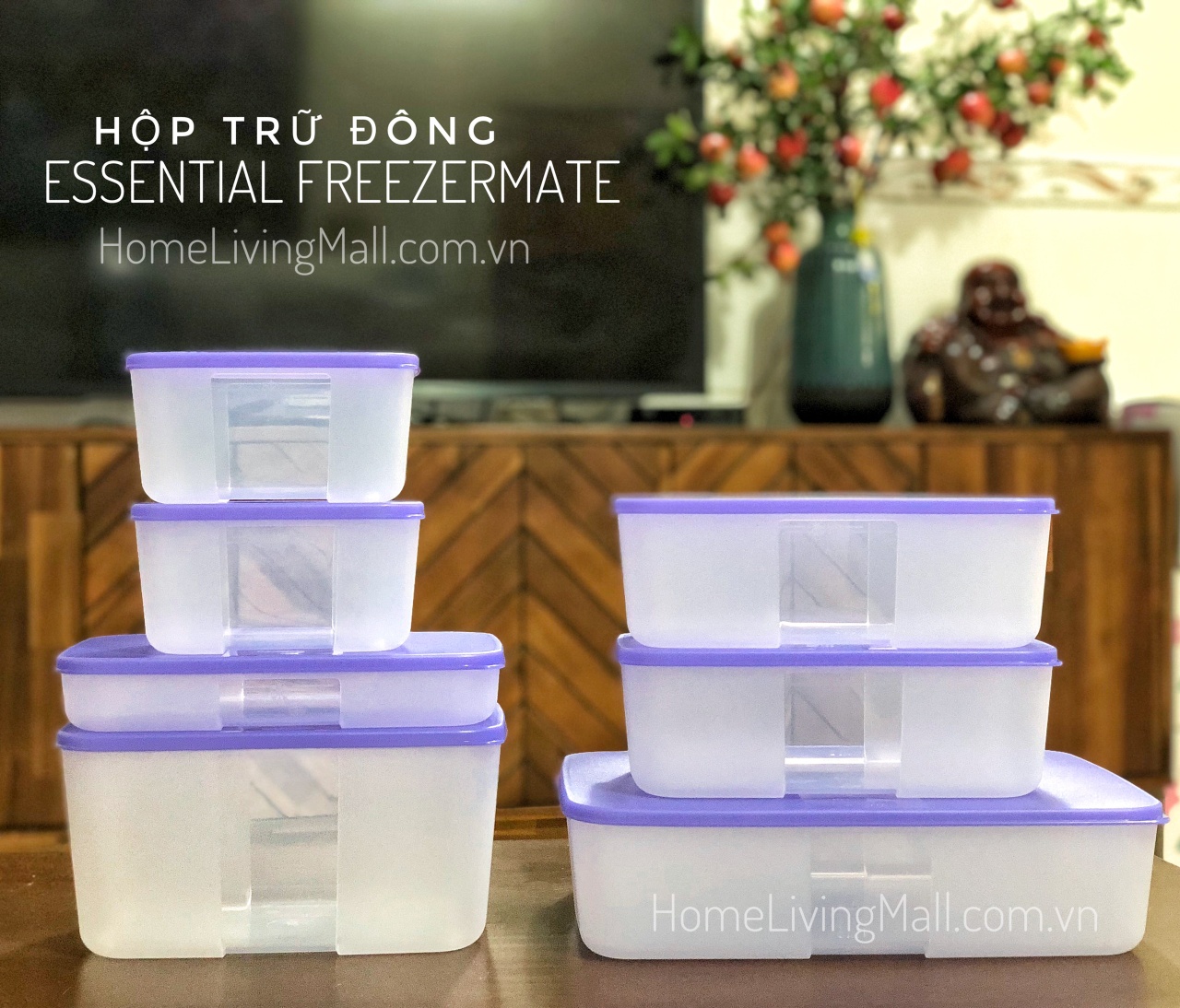Bộ Trữ Đông Tupperware Freezermate Essential Set 7