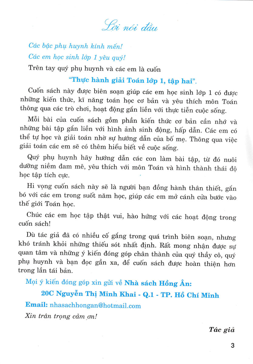 Thực Hành Giải Toán Lớp 1 Tập 2 (Theo Chương Trình Tiểu Học Mới Định Hướng Phát Triển Năng Lực)