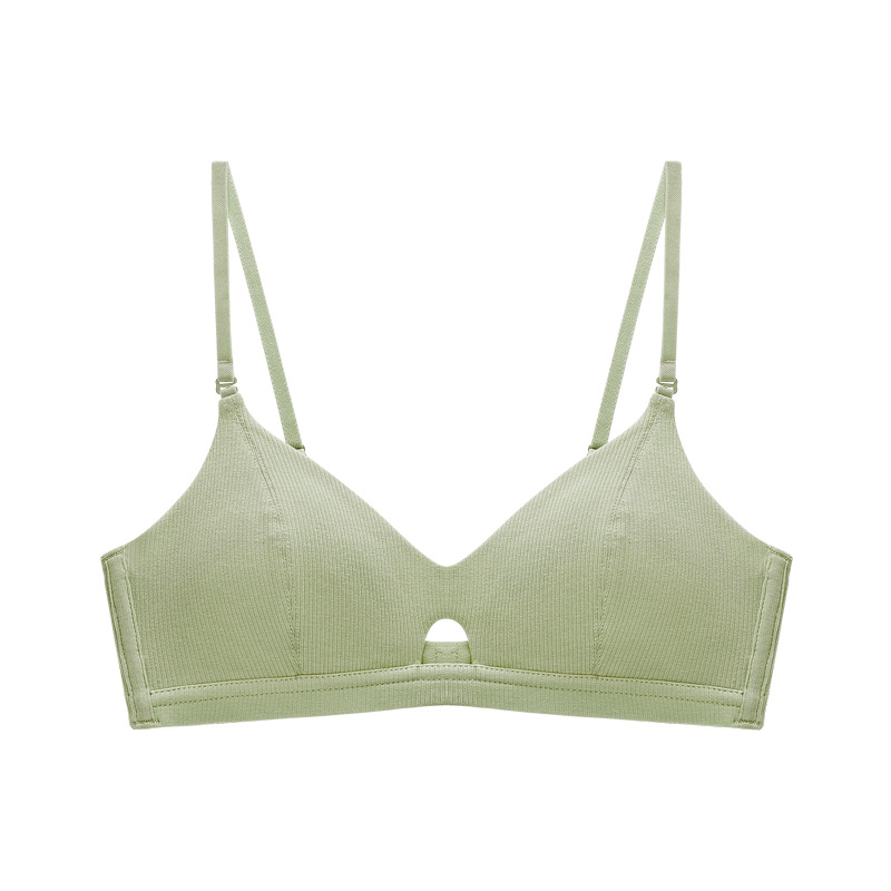 Áo Lót Nữ Cotton Không Gọng Đệm Mỏng, Áo Lót Thun Tăm Dáng Thể Thao B042