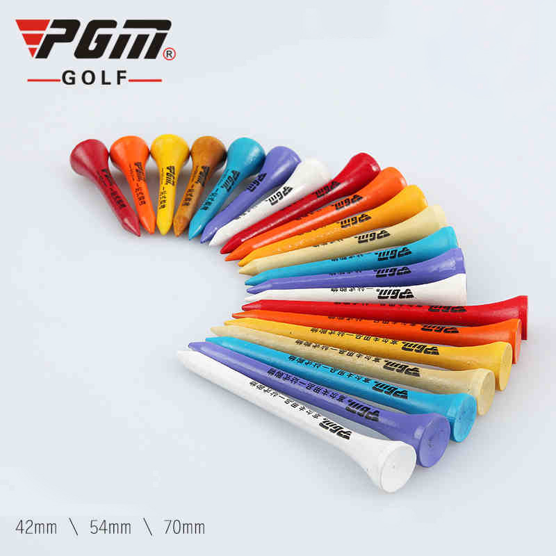 TEE GOLF GỖ NHIỀU MÀU - PGM QT003 - GIAO MÀU NGẪU NHIÊN - 1 TÚI 50 CÁI
