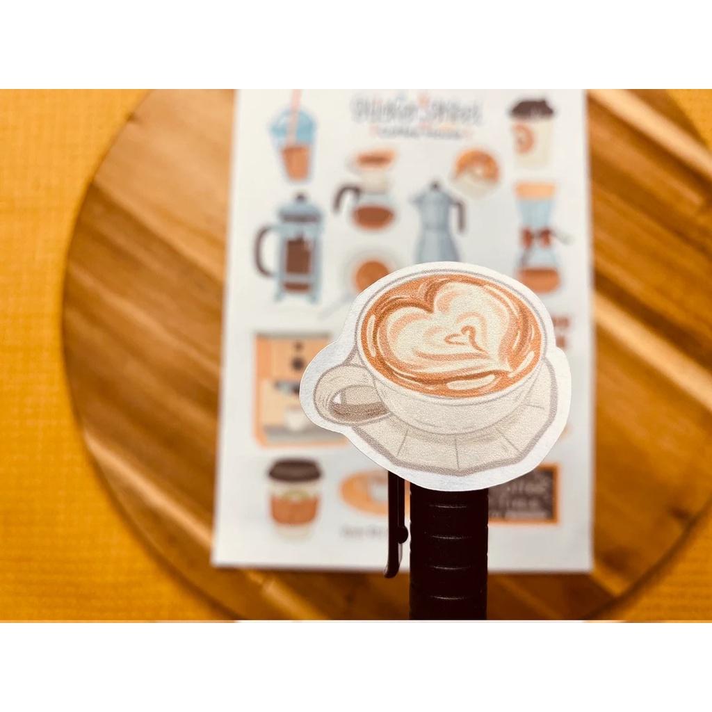 sticker sheet coffee house - chuyên dán, trang trí sổ nhật kí, sổ tay | Bullet journal sticker - unim001