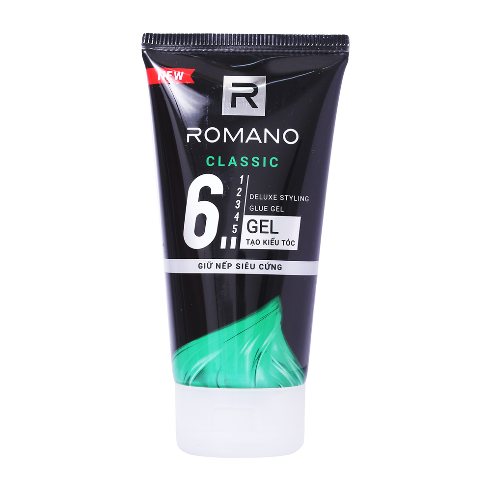 Gel Vuốt Tóc Romano Classic Giữ Nếp Siêu Cứng 150G