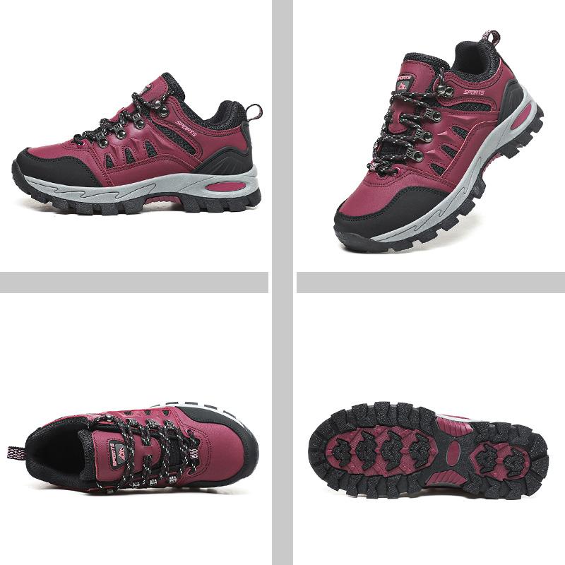 2023 Giày đi bộ đường dài cho phụ nữ giày đi bộ đường dài chuyên nghiệp cho phụ nữ leo thoải mái giày ngoài trời Color: Rose Shoe Size: Eur 42