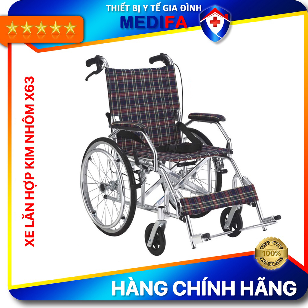 Xe Lăn Hợp Kim Nhôm Lucass X63