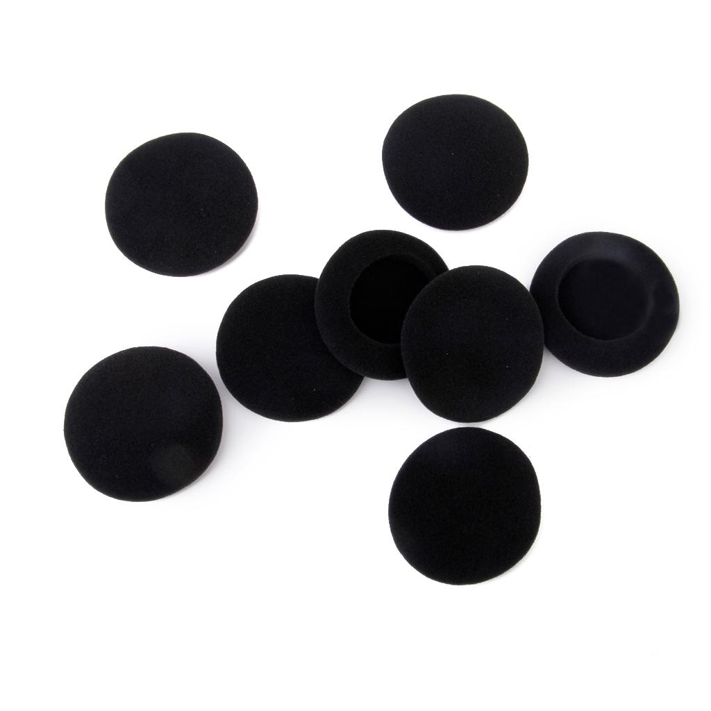 4pair 60mm Earpads Foam Ear Cushions for Helmet Black