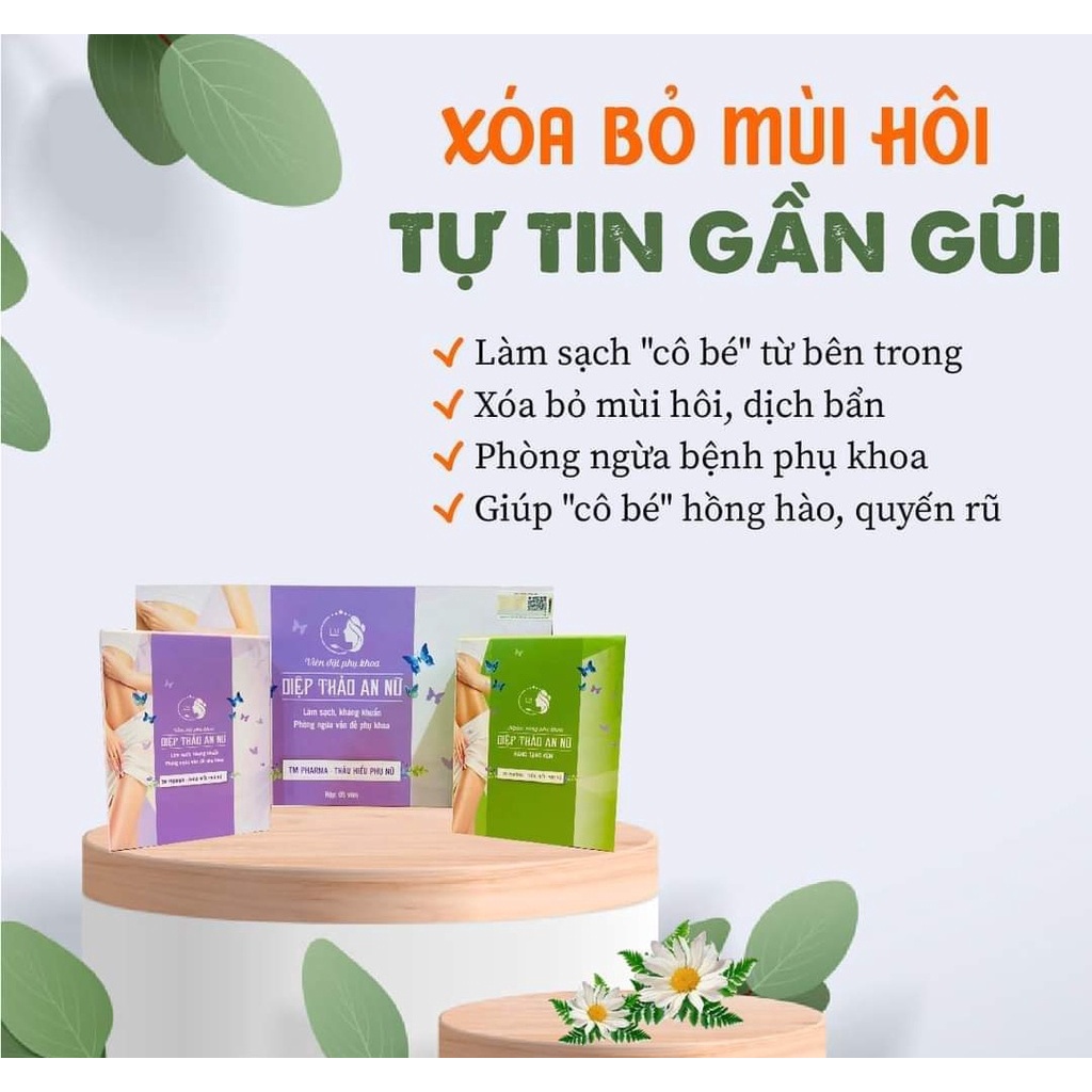 Diệp Thảo An Nữ TM PHARMA giúp làm sạch, kháng khuẩn phòng ngừa vấn đề phụ khoa 