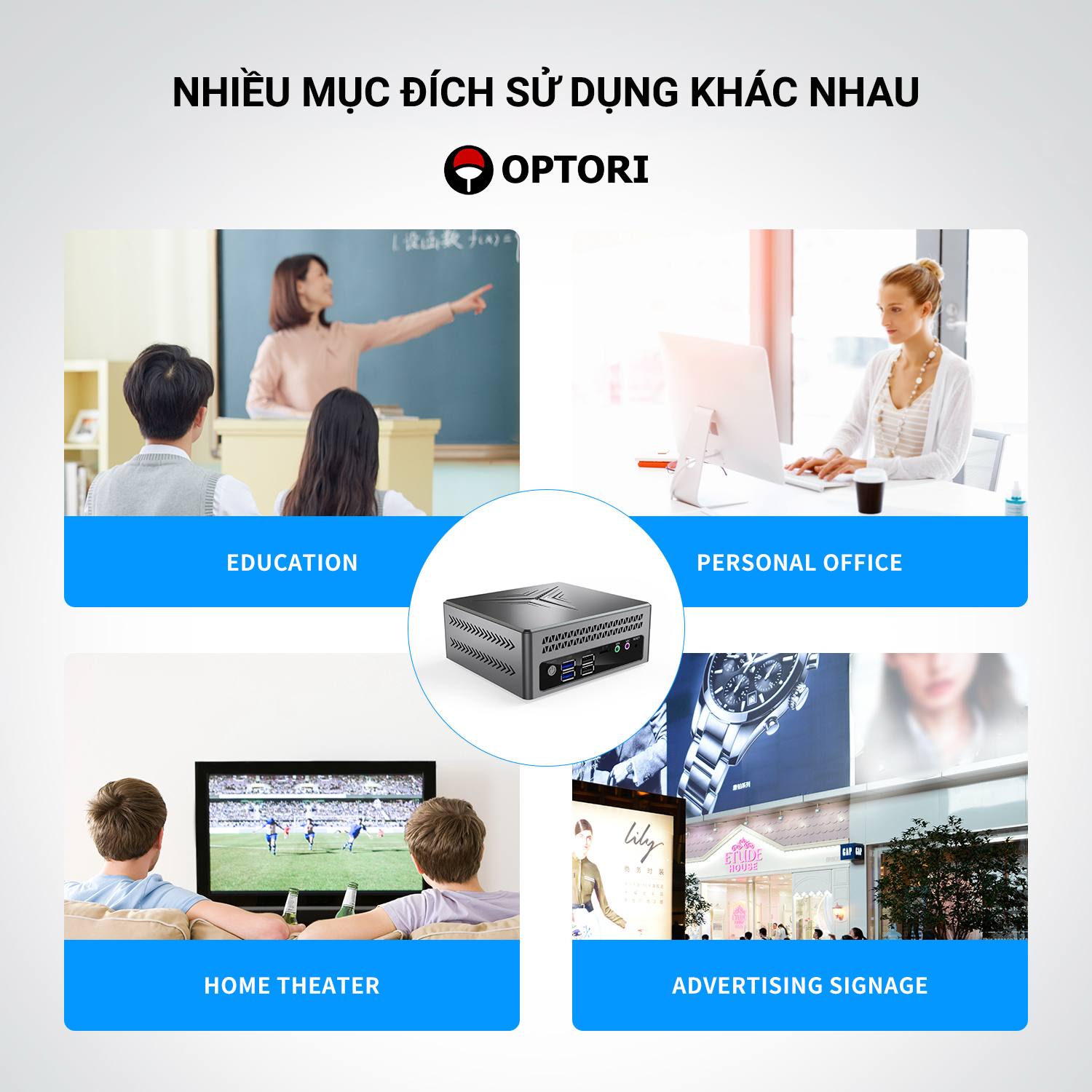 Máy tính để bàn – Mini PC – Intel NUC CPU: Celeron N5095 RAM 8gb ROM 256GB (Hàng chính hãng