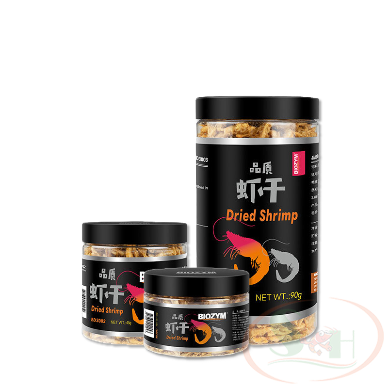 Thức ăn cá Biozym Dried Shrimp tôm khô đông lạnh dinh dưỡng cho cá rùa cảnh