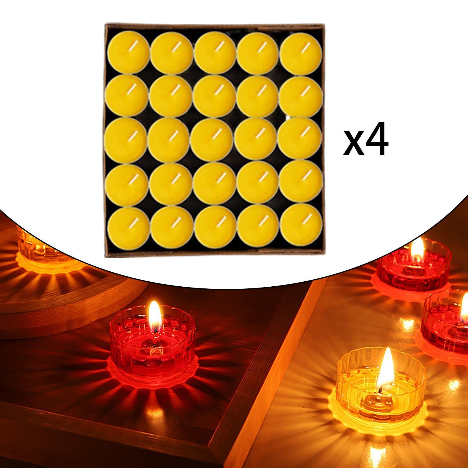 Candles Meditation Decorations Ghee Butter Lamps for Diwali Ceremonies
