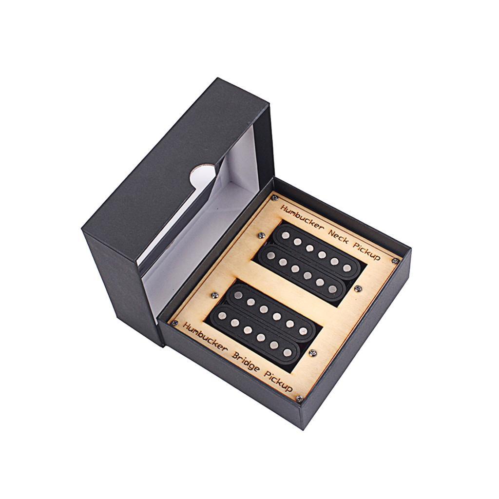 2Pcs Alnico 5 Guitar Double Humbucker Neck Bridge Pickups Guitar Parts Set