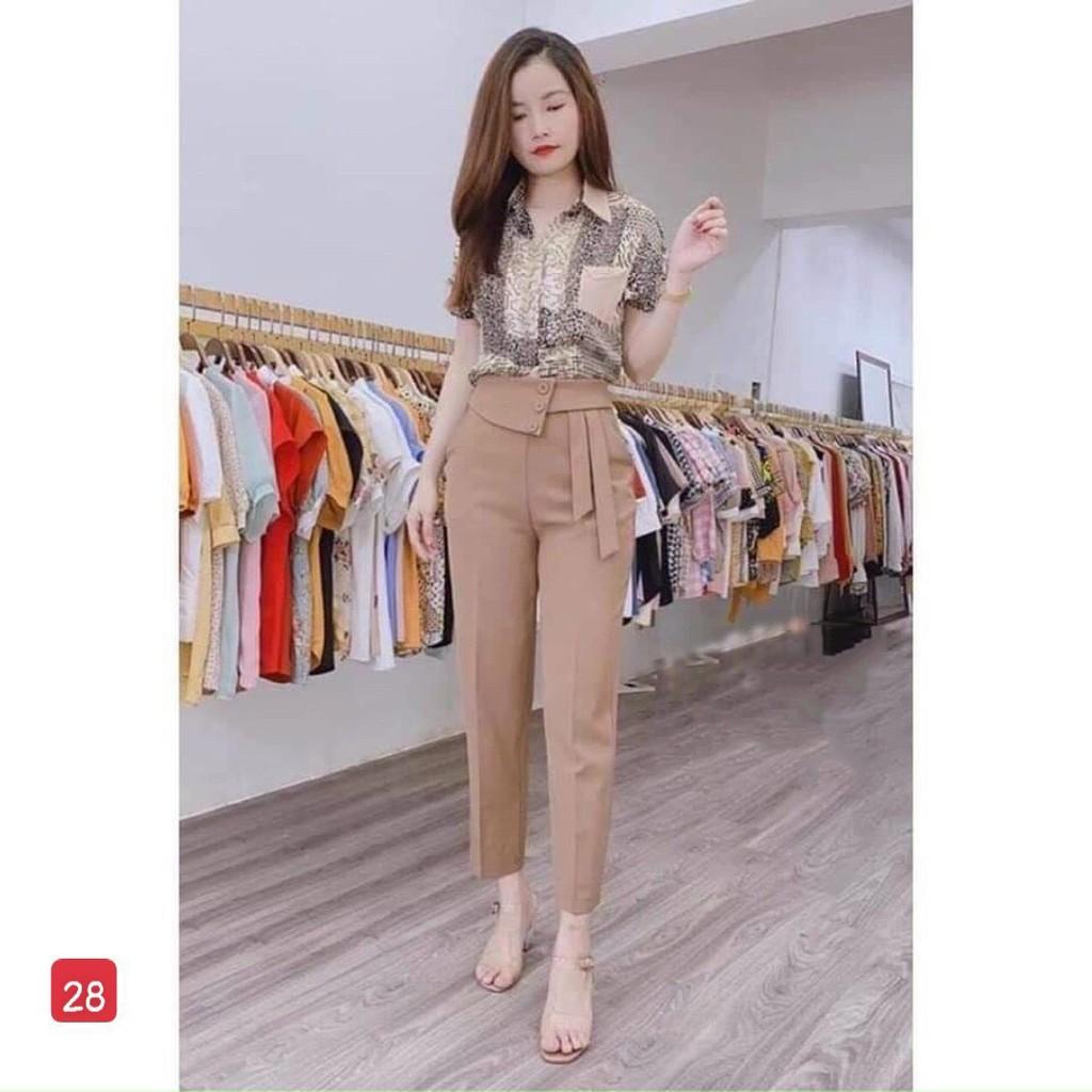 Quần Tây Nữ Lưng Cao, Quần Tây Baggy Cao Cấp NT130
