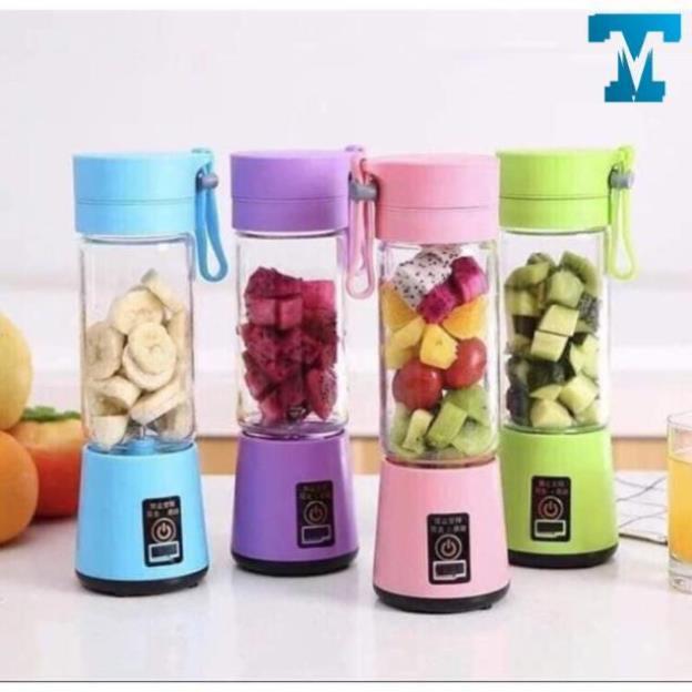Máy xay sinh tố tích điện cầm tay - Máy xay sinh tố mini 2in1