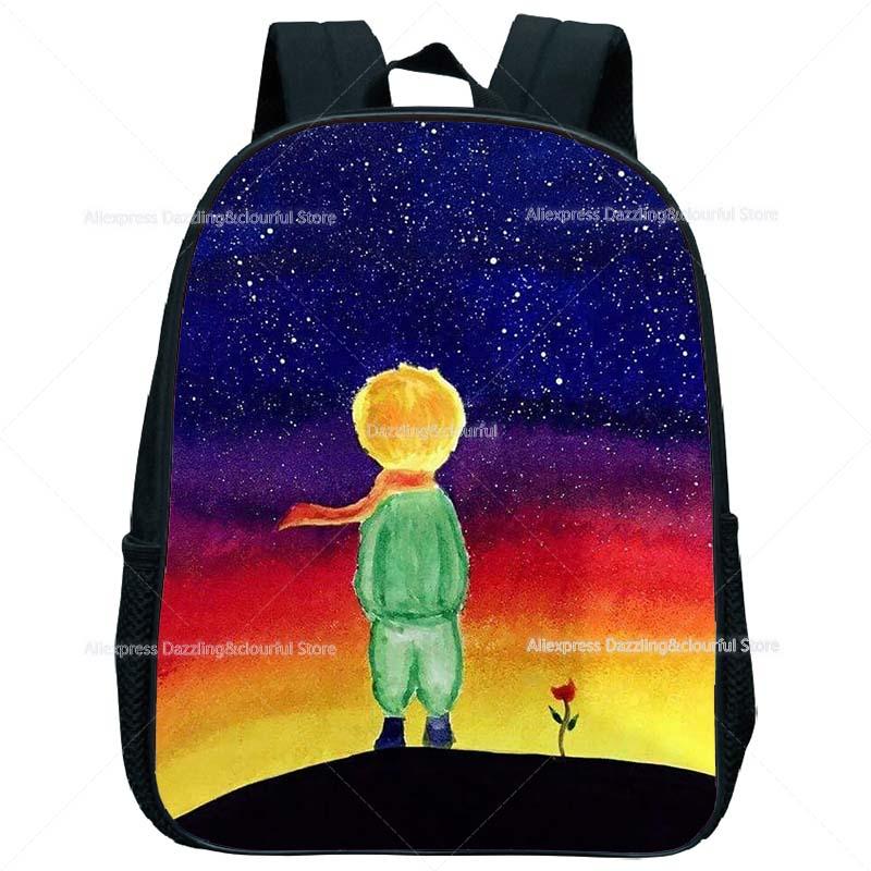 Hoàng Tử Bé Mẫu Giáo Ba Lô Dành Cho Trẻ Em Bé Trai Bé Gái Mini Ba Lô Trẻ Em Hình Hoạt Hình Anime Bookbags Tập Đi Có Túi Quà Tặng