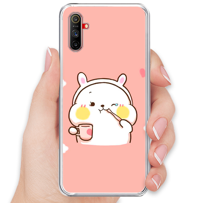 Ốp Lưng Điện Thoại Realme C3 - Silicone Dẻo - 01286 0031 CUTE06 - Hàng Chính Hãng