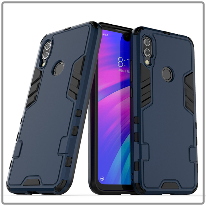 Ốp lưng cho Xiaomi Redmi 7 - iRON - MAN - Nhựa PC cứng viền dẻo chống sốc VER 2