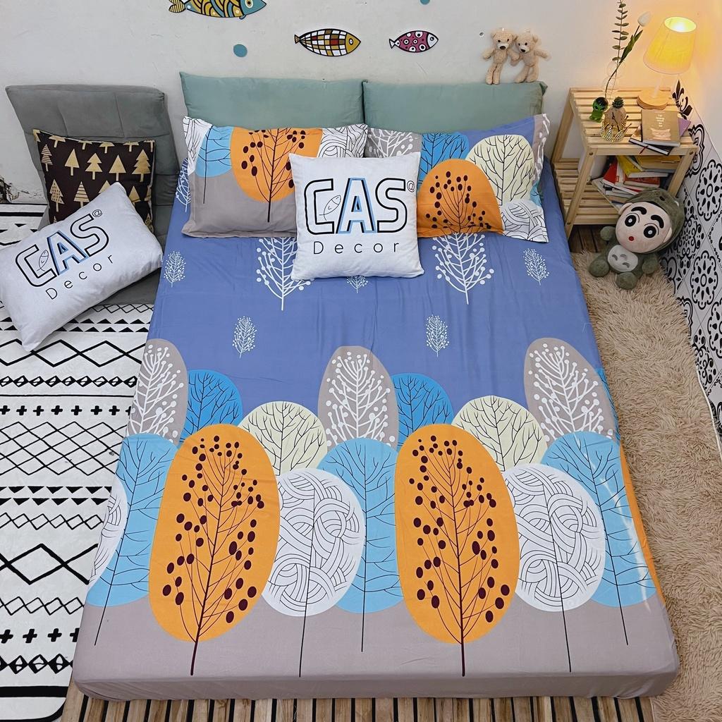 Bộ Ga Gối CAS Decor , Drap Ga Trải Giường + 2 Vỏ Gối Nằm Nhiều Mẫu Lựa Chọn , Kích Thước 1m2 , 1m4 , 1m6 , 1m8 , 2m2