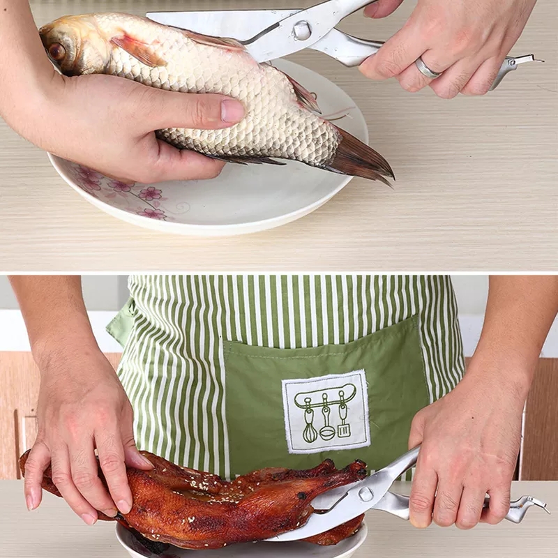 Kéo cắt gà làm cá đa năng thép không rỉ loại tốt - keo cat ga - dụng cụ làm bếp - kéo làm bếp - kéo làm cá - dụng cụ nhà bếp