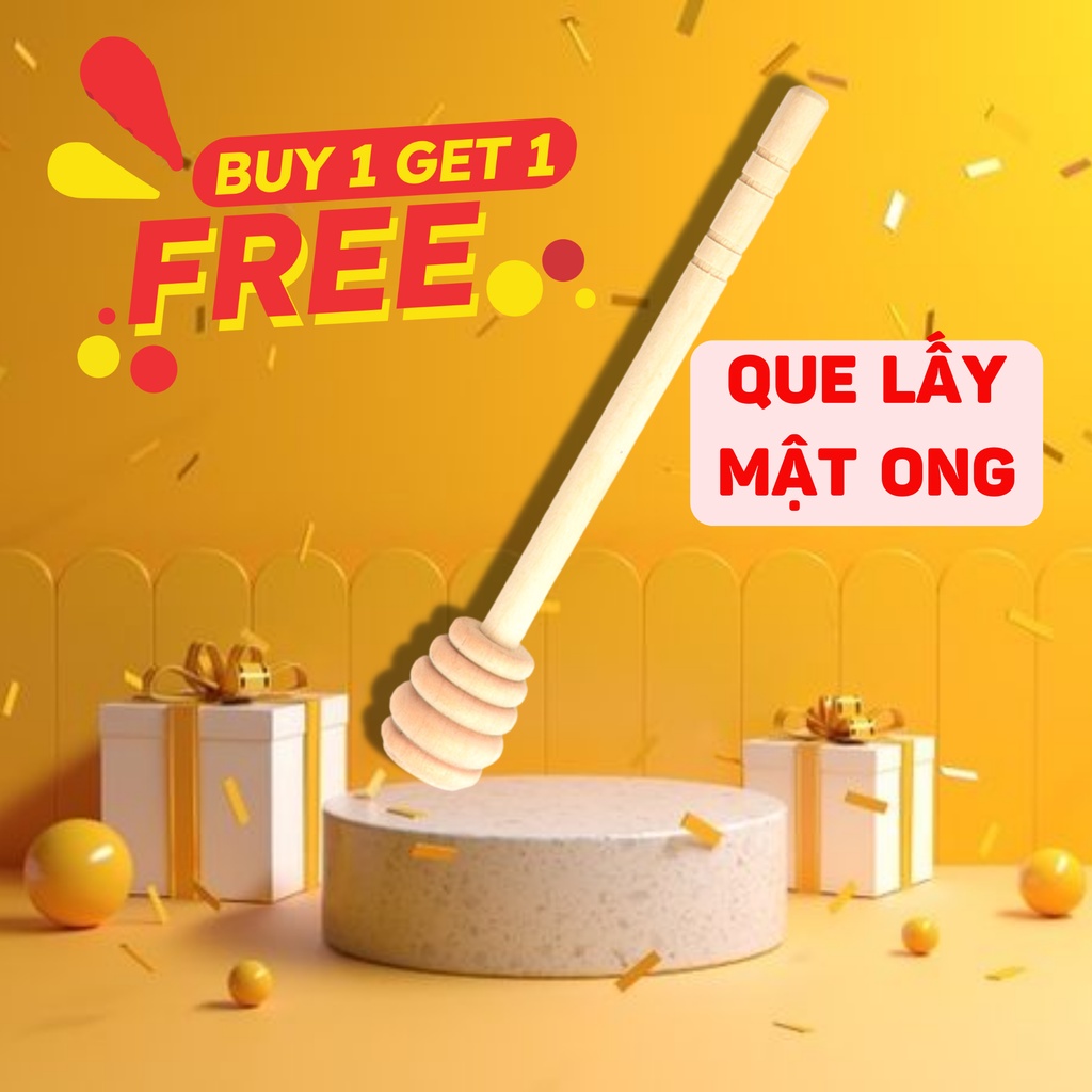 Que gỗ lấy mật ong CvdBeehoney 15cm