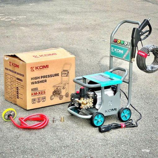 MÁY XỊT RỬA XE CAO ÁP CÔNG NGHIỆP 2500W KM-X25 KOMI -HÀNG CHÍNH HÃNG