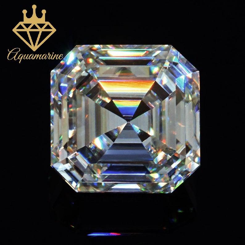 Kim cương nhân tạo Moissanite Asscher