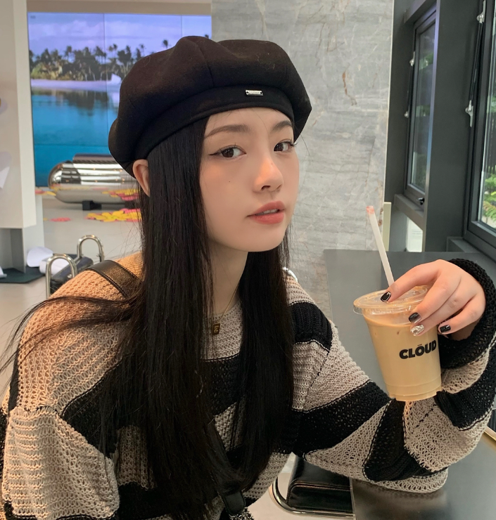 Mũ nồi beret vải phối đồ thời trang xinh đẹp màu trơn Retro Hàn Quốc chụp ảnh đi làm thu đông đa năng giá rẻ